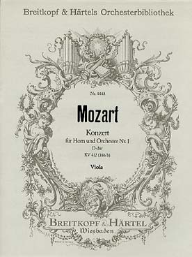 Illustration mozart concerto cor/orchestre kv 412 vla