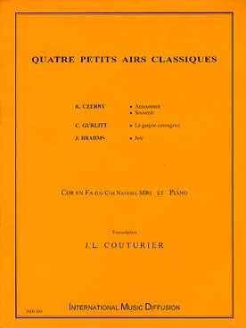 Illustration de 4 PETITS AIRS CLASSIQUES : Czerny, Gurlitt et Brahms
