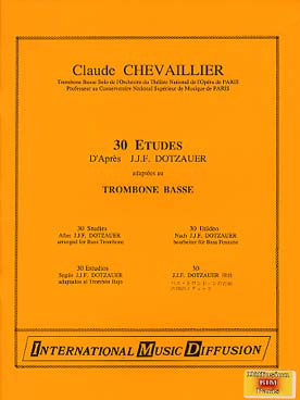 Illustration de 30 Études adaptées pour trombone basse
