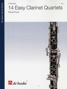 Illustration de 14 Easy clarinet quartets pour jeunes clarinettistes ayant 2 à 3 ans de pratique instrumentale