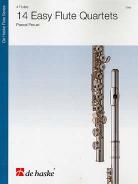 Illustration de 14 Easy flute quartets pour jeunes flûtistes ayant 2 à 3 ans de pratique instrumentale