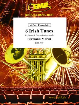 Illustration de 6 Irish Tunes pour 4 instruments, piano et percussion en option