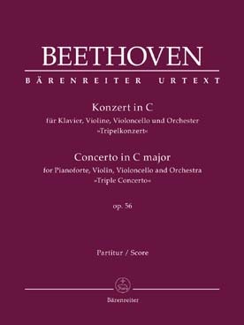 Illustration de Triple concerto op. 56 en do M pour piano, violon et violoncelle et orchestre - Conducteur
