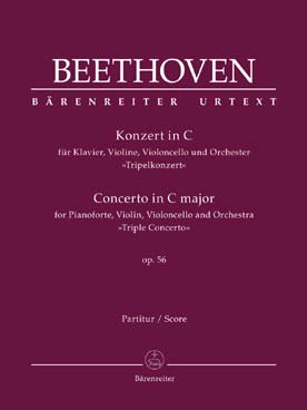 Illustration de Triple concerto op. 56 en do M pour piano, violon et violoncelle et orchestre - Conducteur