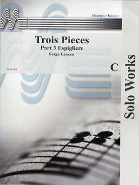 Illustration de 3 Pièces pour clarinette ou saxophone et piano - Part 3 : Espigliere