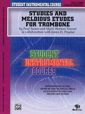 Illustration de STUDIES AND MELODIOUS ETUDES for trombone - Level 3
