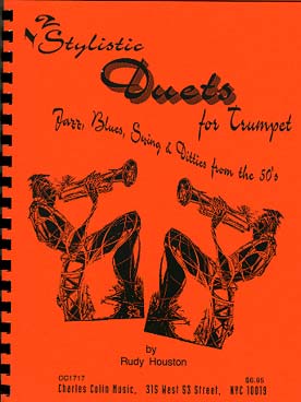 Illustration de 12 Stylistic duets for trumpet : jazz, blues, swing & ditties from the 50's