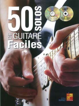 Illustration de 50 SOLOS DE GUITARE FACILES avec CD/DVD