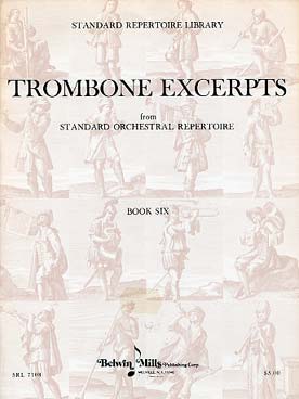 Illustration de TROMBONE EXCERPTS from standard orchestral repertoire - Book 6 : Mozart, Schubert, Spohr, Auber, Schumann... 