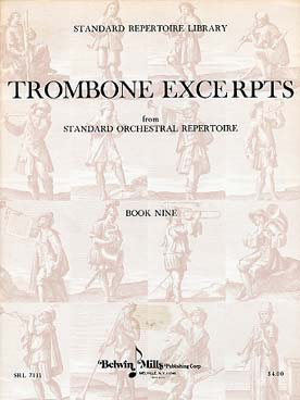 Illustration de TROMBONE EXCERPTS from standard orchestral repertoire - Book 9 : Wagner  