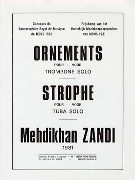 Illustration de Ornements pour trombone seul - Strophe pour tuba seul   
