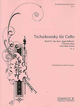 Illustration de TCHAIKOVSKY FOR CELLO