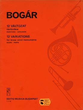 Illustration de 12 Variations pour ensemble de cuivres