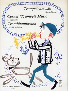 Illustration de TRUMPET MUSIC for beginners