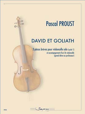 Illustration de David et Goliath : 3 pièces brèves pour cello solo et acc. d'un 2me cello