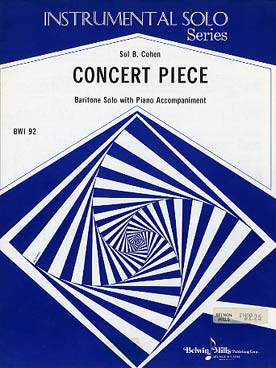 Illustration de Pièce de concert pour baryton et piano