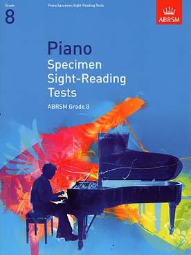 Illustration de SPECIMEN SIGHT READING TESTS FOR - Piano grade 8
