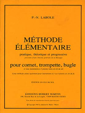 Illustration de Méthode élémentaire pratique, théorique et progressive pour cornet, trompette et bugle  