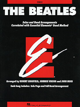 Illustration de ESSENTIAL ELEMENTS THE BEATLES - Hautbois