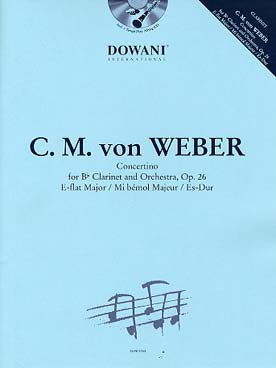 Illustration weber concertino op. 26 en mi b maj + cd