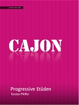 Illustration de Cajon, progressive etuden (texte en anglais et allemand)