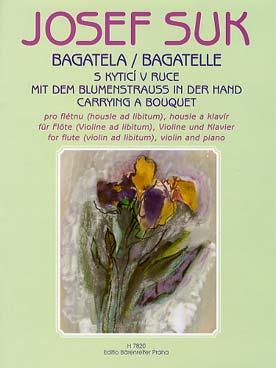 Illustration de Bagatelle en fa M : En portant un bouquet pour flûte (ou violon), violon et piano