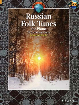 Illustration de RUSSIAN FOLK TUNES : 25 morceaux traditionnels de musique russe, tzigane, juive de Russie et ukrainienne avec CD d'écoute