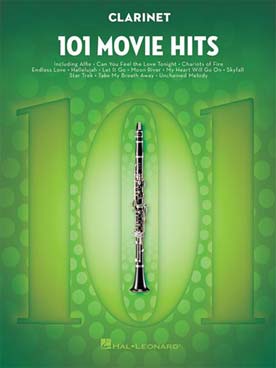 Illustration de 101 MOVIE HITS - Clarinette