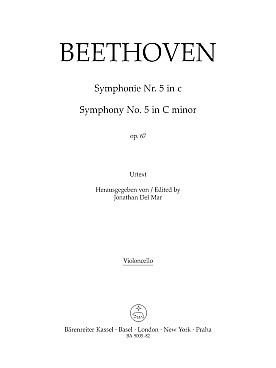 Illustration de Symphonie N° 5 op. 67 en ut m - Violoncelle