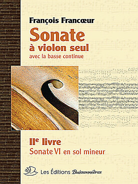 Illustration de Sonate - Livre II : sonate VI en sol min