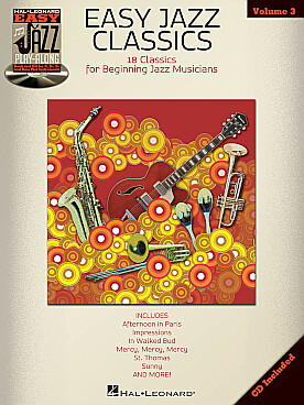 Illustration de EASY JAZZ CLASSICS : 18 classics for beginning jazz musicians