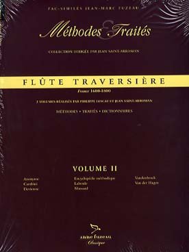 Illustration de FLUTE TRAVERSIERE : méthodes et traités, dictionnaires (1600-1800) - Vol. 2 avec fac-similés (304 pages)