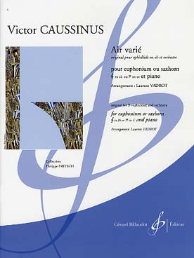 Illustration de Air varié (original pour ophicléide en si b et orchestre, arr. pour euphonium ou saxhorn et piano)