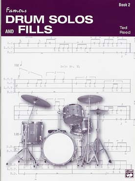 Illustration de Drum solos and fill-ins for the progressive drummer - Book 2