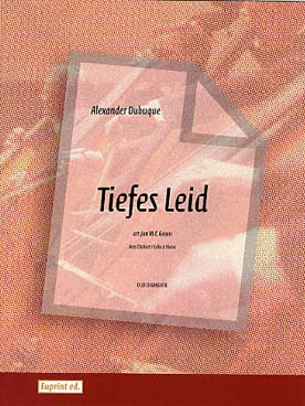 Illustration de Tiefes leid pour clarinette basse ou violoncelle et piano