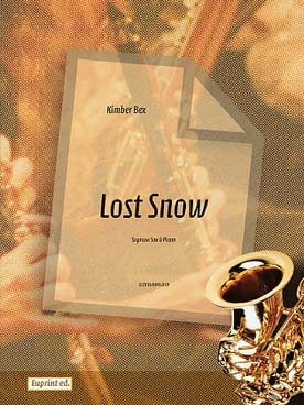 Illustration bex lost snow pour saxophone soprano