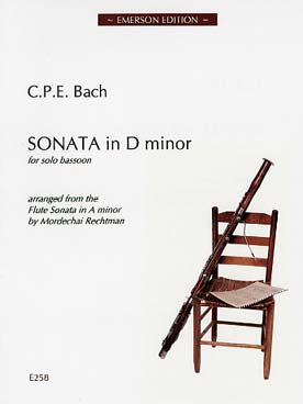 Illustration bach cpe sonata en re min