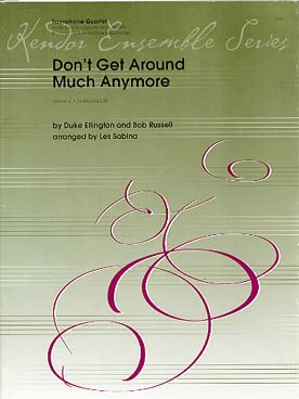 Illustration de Don't get around much anymore pour quatuor de saxophones S(A)ATB