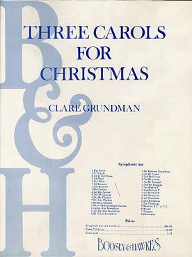 Illustration de Three Carols for Christmas for symphonic band