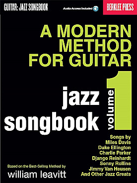 Illustration de Méthode moderne de guitare (en anglais) - Jazz songbook vol. 1, d'après la méthode Leavitt