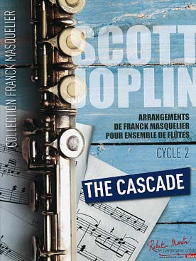 Illustration de The Cascade pour 4 flûtes dont 1 en option, flûte alto, flûte basse et  contrebasse (cycle 2)