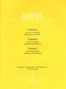 Illustration de Concerto pour la main gauche avec réduction de l'orchestre au 2e piano par l'auteur