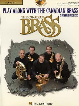 Illustration de PLAY ALONG WITH THE CANADIAN BRASS - Niveau interm : cor en fa