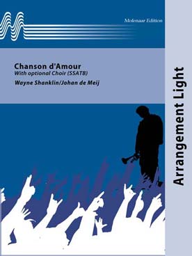 Illustration de Chanson d'amour pour harmonie et chœur mixte ad libitum (SSATB)