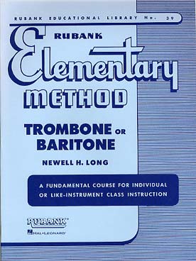 Illustration elementary method for trombone