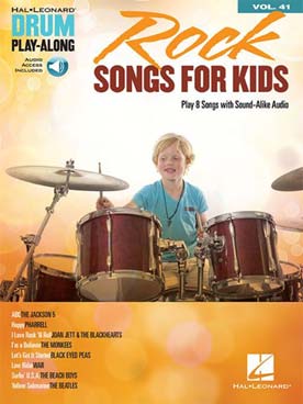 Illustration de DRUM PLAY ALONG - Vol. 41 : Rock songs for kids