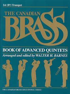 Illustration de CANADIAN BRASS BOOK OF ADVANCED QUINTETS - Trompette 1