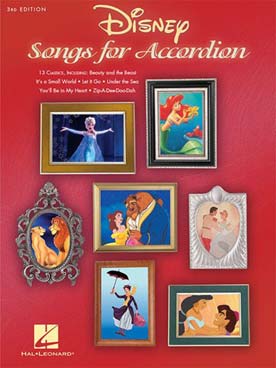 Illustration de DISNEY SONGS FOR ACCORDION (3e édition)