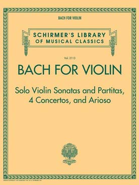 Illustration de Bach for violin : ensemble des sonates et partitas