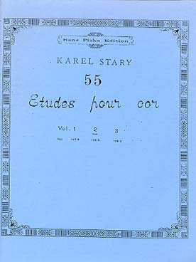 Illustration de 55 Études pour cor - Vol. 2 : 19 à 37   
